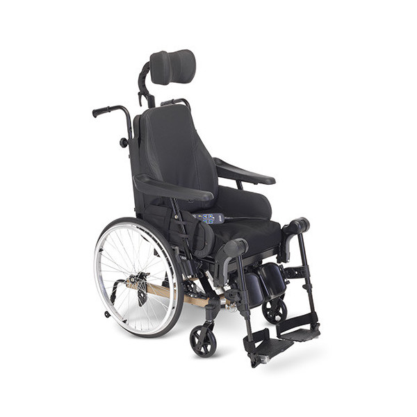 Fauteuil roulant manuel de confort Rea Clematis® Pro E-Tilt Configuré
