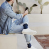 Chaussettes et bas auto-fixants de contention Fin Homme