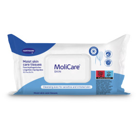 Lingettes imprégnées 20 x 30 cm. Sachet de 50