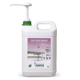 Nettoyant quotidien Deterg'Anios Le bidon de 5 litres avec 1 pompe de 20 ml.