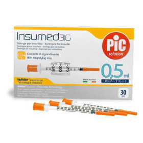 Seringue à insuline Insumed 0,5 ml 31G x 8 mm