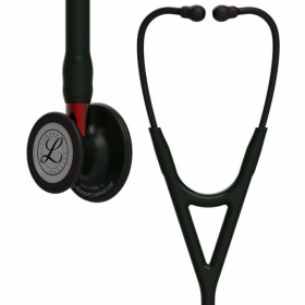 Stéthoscope 3M Cardiology IV tubulure noire Black Edition base rouge