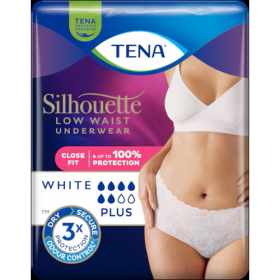 Tena Silhouette Plus - Taille basse Plus Blanc - M