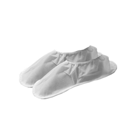 Chaussons élastique semelle rigide blanc 32 cm