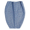 Foulard bavoir coton imprimé bleu TU