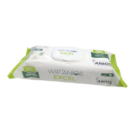Lingettes détergentes et désinfectantes Wip'Anios Excel - 50 lingettes