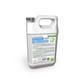 Nettoyant écologique pour vitres et surfaces modernes Le bidon de 5 litres.
