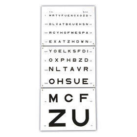 Echelle optométrique de Monoyer 5 mètres