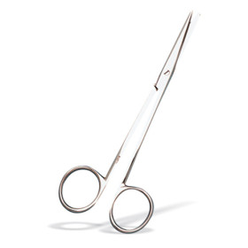 Ciseaux d'iridectomie Courbes, 11 cm.