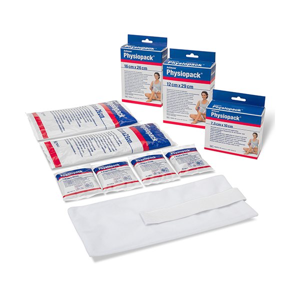 Poche de gel réutilisable chaud/froid Actimove Physiopack 7,5 cm x 10 cm avec housse