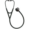 Stéthoscope 3M Cardiology IV tubulure noire Black Edition base rouge