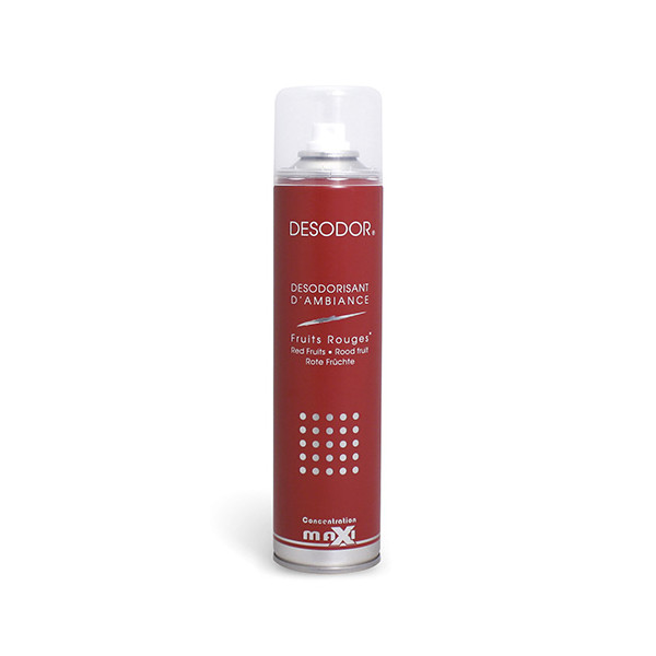 Désodorisant d'ambiance Parfum Fruits rouges. L'aérosol de 400 ml.