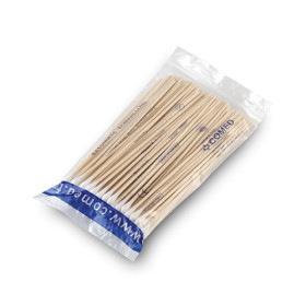 Bâtonnets écouvillons bois 15 cm