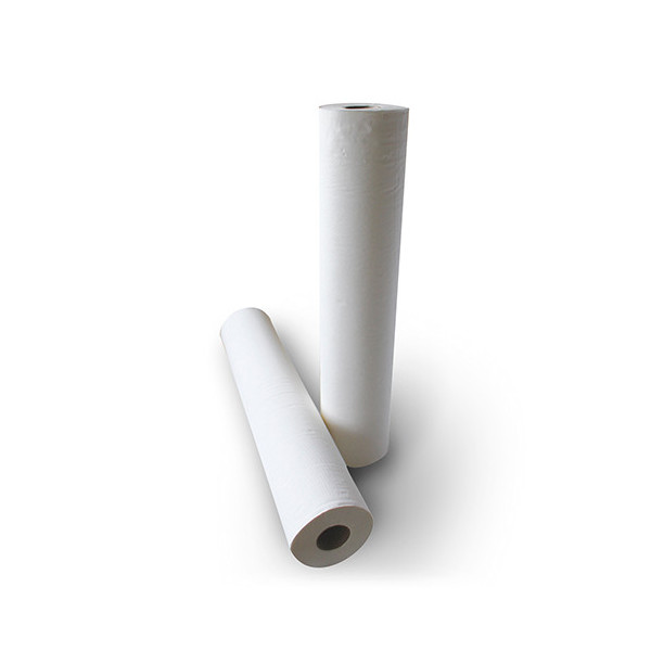 Rouleaux de draps lisses blancs - Pure ouate pour examen - 70 x 35 cm 