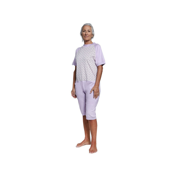 Grenouillere Mixte manches et jambes courtes liberty parme - Taille 3