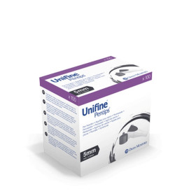 Aiguille Unifine 5 mm/31G pour stylo à insuline