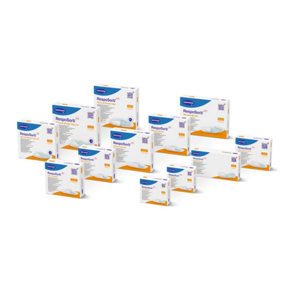 Pansement RespoSorb® Silicone Border 20 x 20 cm