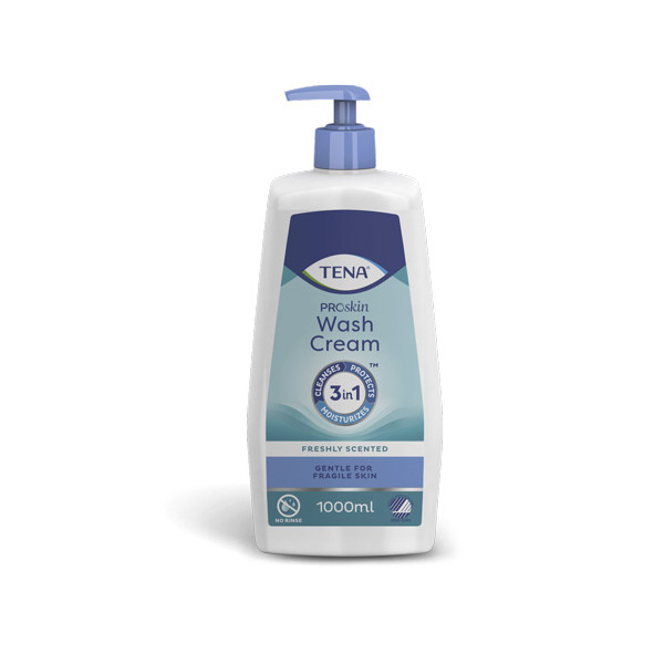 TENA ProSkin Wash Cream / 3-en-1 - Flacon 1000 ml
