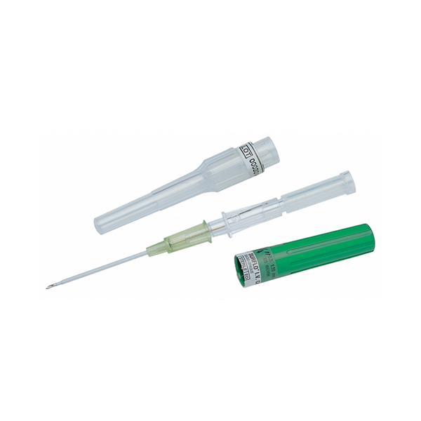 Catheter court droit Surflo 18 G - vert