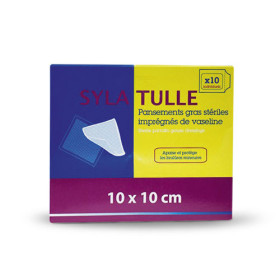 Pansement gras stérile SYLATULLE 10x10 cm