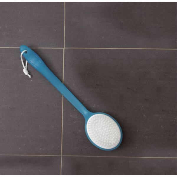 Brosse à long manche 38cm bleu