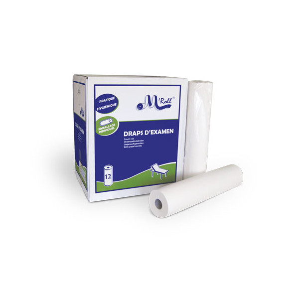 Draps lisses pour table d'examen