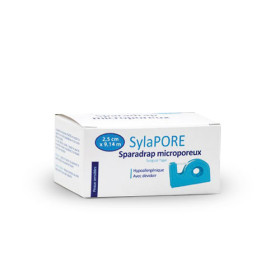 Sparadrap microporeux Sylapore 9,14 x 2,5 cm avec dévidoir