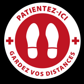 Autocollant diamètre 30 cm