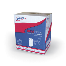Rouleaux de draps d'examen Extrafort Hexadraps - 50 x 38 cm