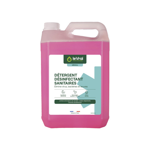 Détergent désinfectant sanitaires prêt à l'emploi 5L