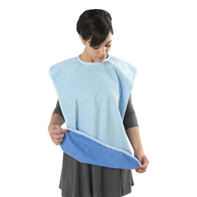 Bavoir Premium 70 x 50 cm bleu