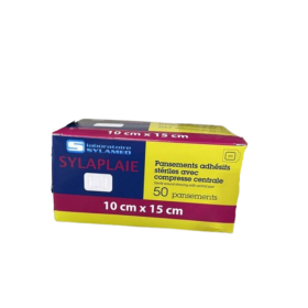 Pansement adhésif stérile avec compresse centrale 10 cm x 15 cm
