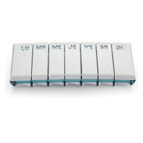 Pilulier semainier compact Pilbox® Tempo Turquoise