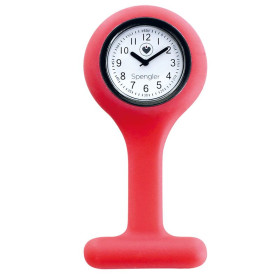 Montre infirmiere silicone corail