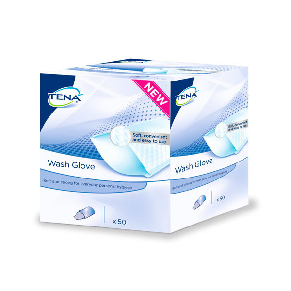 TENA ProSkin Wash Gloves - Dimensions : 16 x 25 cm