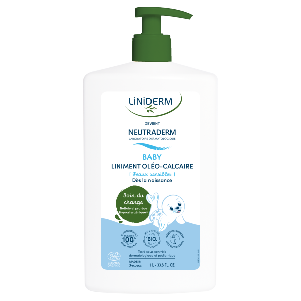 Liniment oléocalcaire 480ml Pompe BIO