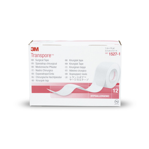 Sparadrap chirurgical 3M™ Transpore™  9,14 x 2,50 cm.