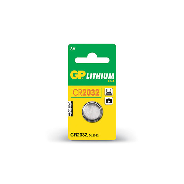 Pile CR2032 - 3V - LITHIUM - Blister de 1