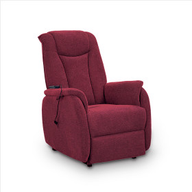 Fauteuil releveur confort Novo Plus - Maille chenille Bordeaux - Livorno