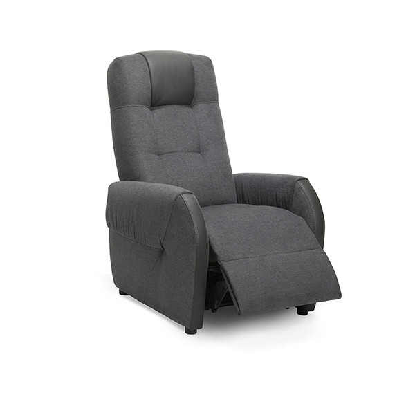 Fauteuil releveur Extra Confort Victor - Tissu/PVC Gris - 2 moteurs