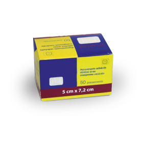 Pansement adhésif stérile avec compresse centrale 5cm x 7,2 cm