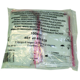 Doigtiers 2 doigts et gant emballés individuellement