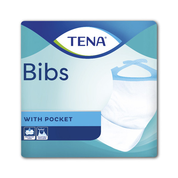 TENA Bibs - Taille S/M - Dimensions : 37 x 48 cm