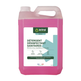 Détergent désinfectant sanitaires prêt à l'emploi 5L