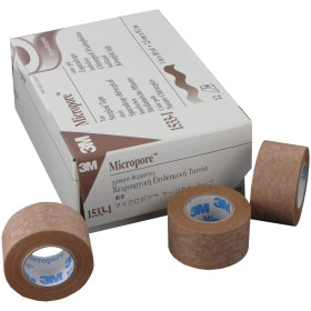 Sparadrap 3M™ Micropore™ 9,14 m x 2,50 cm sans devidoir
