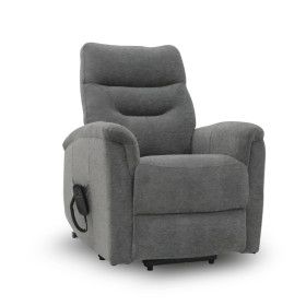 Fauteuil releveur 2 moteurs Georges Velours maille Gris