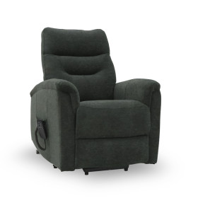 Fauteuil releveur 2 moteurs Georges Velours maille Vert de gris