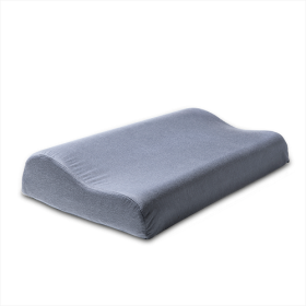 Oreiller ergonomique ferme gris avec taie 