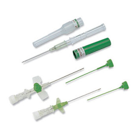 Cathéter et obturateur Cathéter ailettes Surflo W. 20 G, 32 mm, rose.