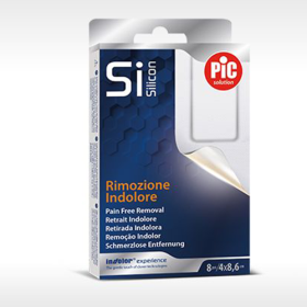 Pansement SI SILICON 4 cm  x 8,6 cm